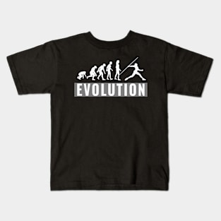 Javelin Thrower Evolution Kids T-Shirt